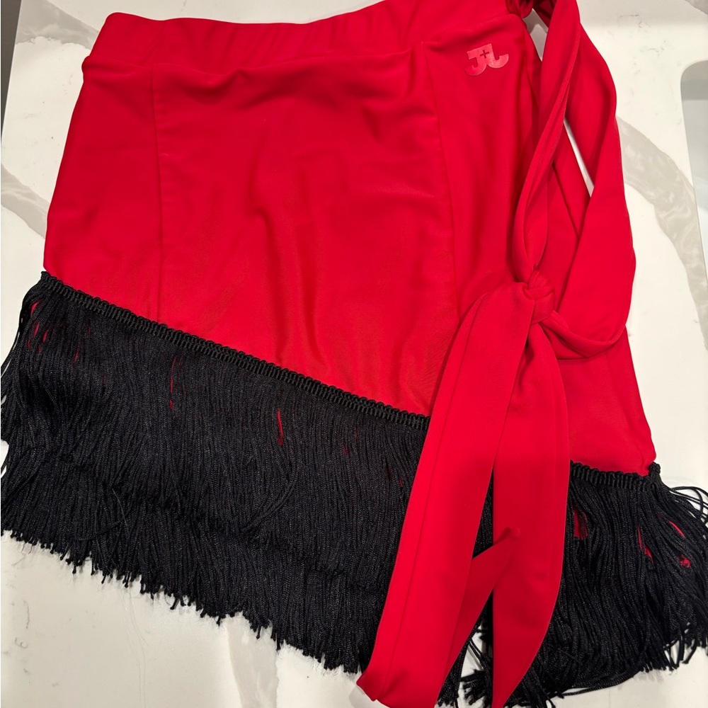 Jo and Jax: Red and Black Ballroom Skirt
